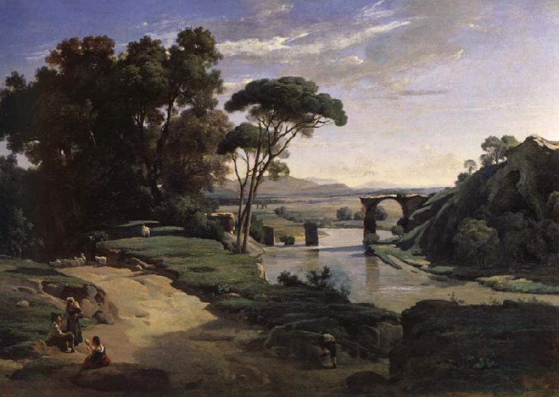 Corot Camille The bridge of Narni.